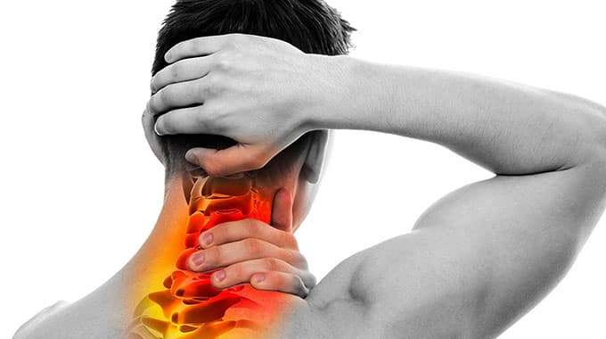 دیه گردن بدون خم شدن آن